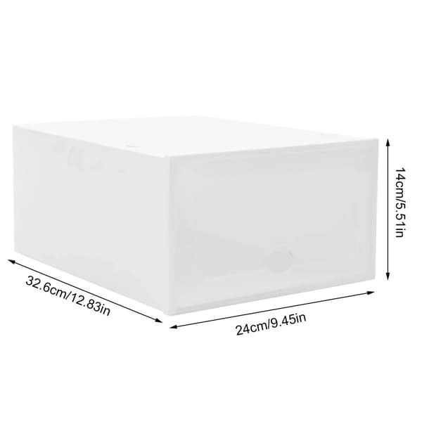 Skoopbevaringskasser, Pladsbesparende Design, Stabelbare, Holdbart Materiale,Klar