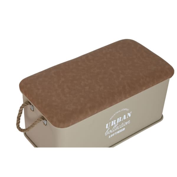 Arkkusetti Home ESPRIT Polyuretaani Metalli Kaupunki 69,5 X 36,5 X 38,5 cm (3 osaa)