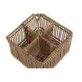 Pikkukuva 4 / 4: Aterinkori DKD Home Decor Ruskea Rauta Rottinki Trooppinen 19 x 19 x 30 cm