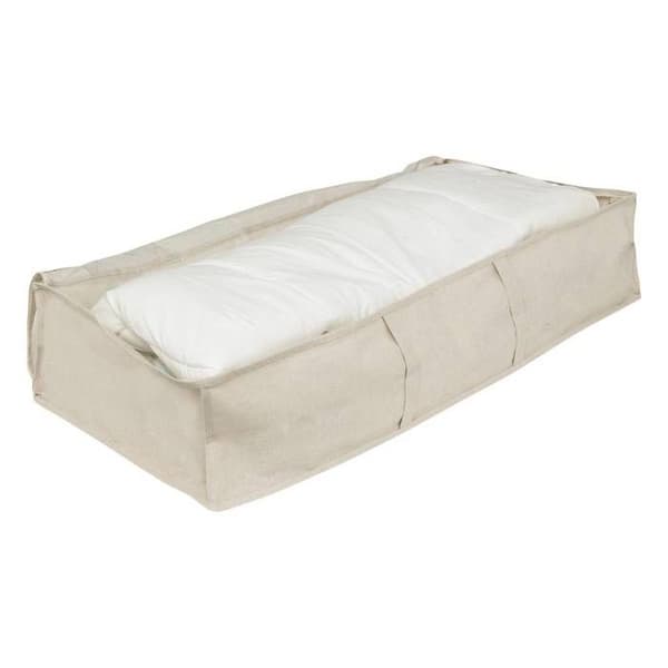 5five - förvaringsfack "groomy" under säng beige 100x20cm