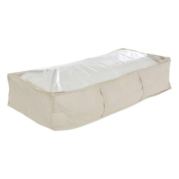5five - förvaringsfack "groomy" under säng beige 100x20cm