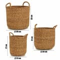 Miniatyrbillede 2 af 3: Set med kurve Gift Decor BDH-12 Brun Tang