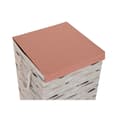 Miniatyrbillede 3 af 5: Vasketøjskurv DKD Home Decor Med låg 36 x 36 x 55 cm Grå Orange (3 enheder)
