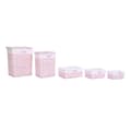 Miniatyrbillede 4 af 5: Vasketøjskurv DKD Home Decor Pink flet Børns 44 x 34 x 56 cm 5 Dele