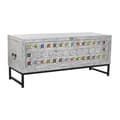 Miniatyrbillede 1 af 7: Kiste DKD Home Decor Keramik Grå Hvid Mangotræ (116 x 40 x 50 cm)