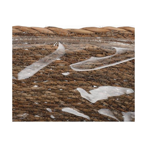 Set med kurve Mica Decorations 3 Dele Brun flet