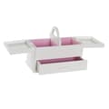 Miniatyrbillede 2 af 5: Smykkeskrin DKD Home Decor 16 x 17 x 28 cm Hvid Lyserød Træ MDF