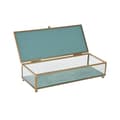 Miniatyrbillede 3 af 3: Smykkeskrin DKD Home Decor Krystal Metal Turkisblå Himmelblå 25 x 10 x 5 cm (2 enheder)