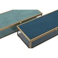 Miniatyrbillede 2 af 3: Smykkeskrin DKD Home Decor Krystal Metal Turkisblå Himmelblå 25 x 10 x 5 cm (2 enheder)