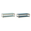 Miniatyrbillede 1 af 3: Smykkeskrin DKD Home Decor Krystal Metal Turkisblå Himmelblå 25 x 10 x 5 cm (2 enheder)