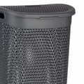 Miniatyrbillede 2 af 3: Vasketøjskurv Kipit 4790-2 Antracit Plastik 60 L 43,5 x 57,5 x 34 cm (6 enheder)
