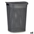 Miniatyrbillede 1 af 3: Vasketøjskurv Kipit 4790-2 Antracit Plastik 60 L 43,5 x 57,5 x 34 cm (6 enheder)