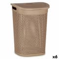 Miniatyrbillede 1 af 2: Vasketøjskurv Kipit 4790-4 Beige Plastik 60 L 43,5 x 57,5 x 34 cm (6 enheder)
