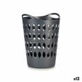 Miniatyrbillede 1 af 4: Vasketøjskurv Antracit Plastik 50 L 44 x 56 x 41 cm (12 enheder)