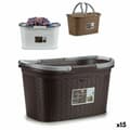 Miniatyrbillede 1 af 5: Vasketøjskurv Stefanplast Elegance Plastik 35 L 57,5 x 29 x 36,5 cm (15 enheder)