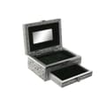 Miniatyrbillede 4 af 4: Smykkeskrin Home ESPRIT Grøn Sølvfarvet Træ Aluminium 17,5 x 12,5 x 8,5 cm