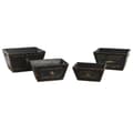 Miniatyrbillede 4 af 4: Opbevaringsbokse Home ESPRIT Sort Gran 34 x 26 x 18 cm 4 Dele