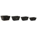 Miniatyrbillede 1 af 4: Opbevaringsbokse Home ESPRIT Sort Gran 34 x 26 x 18 cm 4 Dele