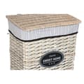 Miniatyrbillede 3 af 5: Vasketøjskurv Home ESPRIT Hvid Brun Sort Grå Natur flet Shabby Chic 47 x 35 x 55 cm 5 Dele