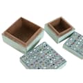 Miniatyrbillede 3 af 3: Smykkeskrin Home ESPRIT Multifarvet Mangotræ 10 x 10 x 6 cm (2 Dele) (6 enheder)