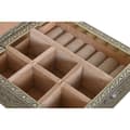Miniatyrbillede 2 af 4: Smykkeskrin Home ESPRIT Hvid Champagne Træ Aluminium 18 x 18 x 6 cm
