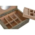 Miniatyrbillede 2 af 4: Smykkeskrin Home ESPRIT Hvid Champagne Træ Aluminium 22,5 x 17,5 x 7,6 cm