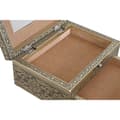 Miniatyrbillede 2 af 4: Smykkeskrin Home ESPRIT Hvid Champagne Træ Aluminium 17,5 x 12,5 x 8,5 cm