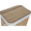 Miniatyrbillede 3 af 4: Vasketøjskurv Home ESPRIT Hvid Natur Bambus 140 L 60 x 40 x 60 cm