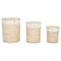 Miniatyrbillede 5 af 5: Vasketøjskurv Home ESPRIT Natur flet Shabby Chic 45 x 45 x 55 cm 3 Dele