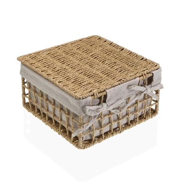 Tvättkorg Versa Nadir Brun Havsalger 23 x 12,5 x 23 cm
