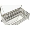 Miniatyrbild 3 av 3: Smyckeskrin DKD Home Decor Glas Silvrig Metall (25,5 x 12,5 x 7,5 cm)