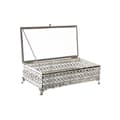 Miniatyrbild 2 av 3: Smyckeskrin DKD Home Decor Glas Silvrig Metall (25,5 x 12,5 x 7,5 cm)