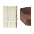 Miniatyrbild 4 av 4: Smyckeskrin Brun Sammet (16,2 x 6 x 11,5 cm) (12 antal)