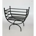 Miniatyrbillede 4 af 4: Opbevaring af brænde DKD Home Decor Sort Stål 48 x 30 x 57 cm Brændeholder