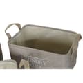 Pikkukuva 2 / 4: Monikäyttöinen kori DKD Home Decor Beige Harmaa Vaaleanruskea 40 x 30 x 24 cm Puu 3 Kappaletta (3 osaa)