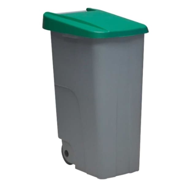 Roskakori renkailla Denox 85 L Vihreä 58 x 41 x 76 cm