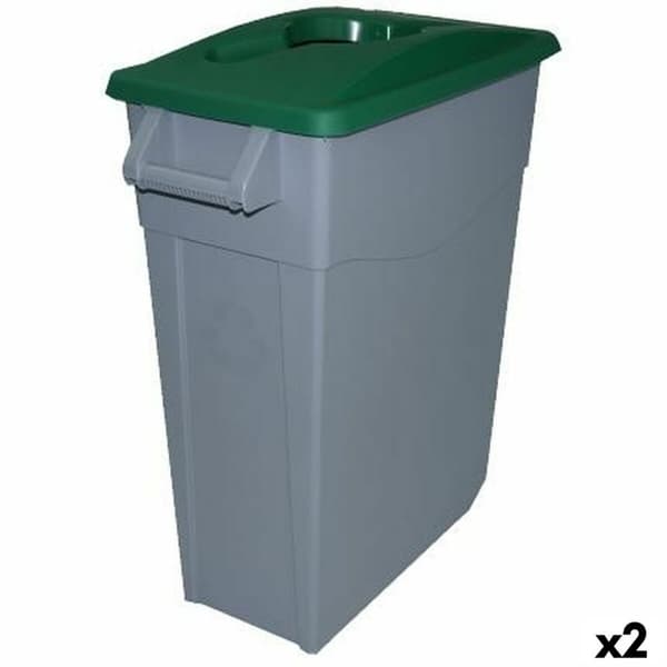 Kierrätysastia Denox Vihreä 65 L (2 osaa)