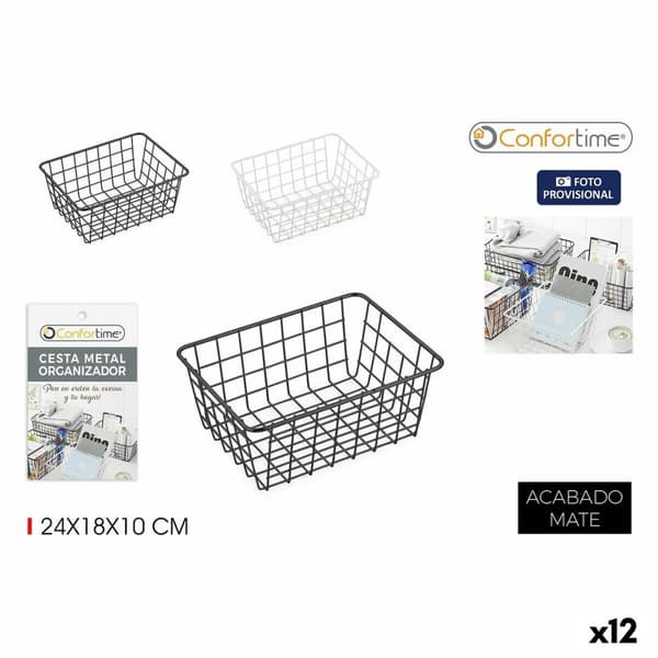 Multibrug kurv Confortime 24 x 18 x 10 cm (12 enheder)