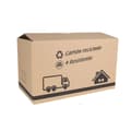 Miniatyrbillede 2 af 2: Flyttekasse Confortime 65 x 40 x 40 cm Brun (20 enheder)
