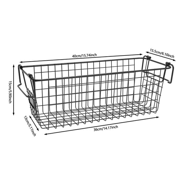 Opbevaringskurve, Stabelbart Design, Holdbart Jernmateriale,4Stk