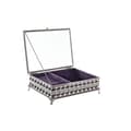 Miniatyrbillede 2 af 3: Smykkeskrin DKD Home Decor Krystal Metal (24 x 18 x 7 cm)