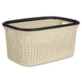 Miniatyrbillede 2 af 3: Vasketøjskurv Kipit TP7001-1 Flødefarvet Plastik 36 L 36 x 25,5 x 52,5 cm (12 enheder)