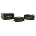 Miniatyrbillede 5 af 6: Opbevaringsbokse Home ESPRIT Sort Gran 38 x 24 x 20 cm 3 Dele