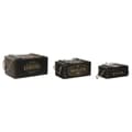 Miniatyrbillede 1 af 6: Opbevaringsbokse Home ESPRIT Sort Gran 38 x 24 x 20 cm 3 Dele