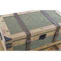 Miniatyrbillede 3 af 4: Sæt med kister Home ESPRIT Grøn Træ Lærred Tropisk 81 x 50 x 45 cm (3 enheder)