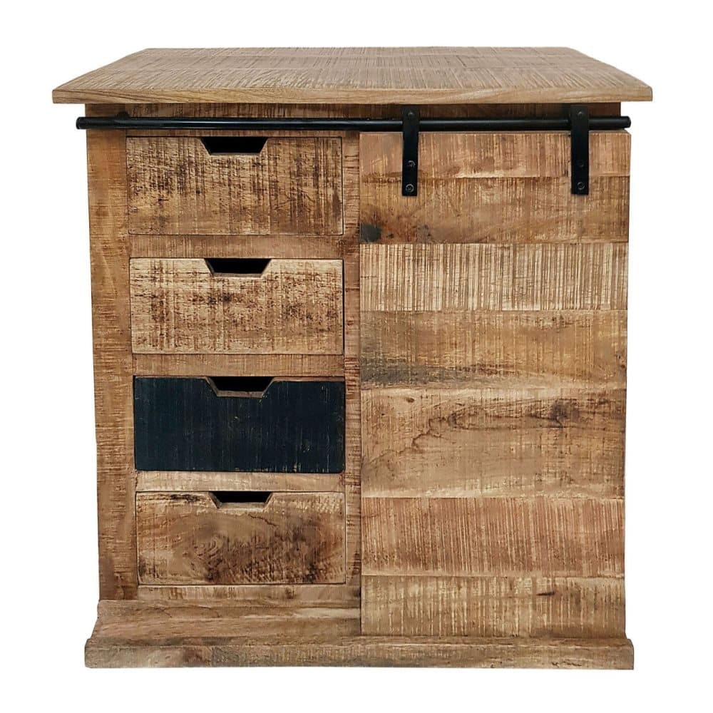 Byrå Justeringslådan av lådor skänk b 72 h 80 cm Kalifornien mango