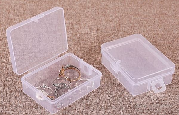 Plastkasse til opbevaring - 4 stk.
