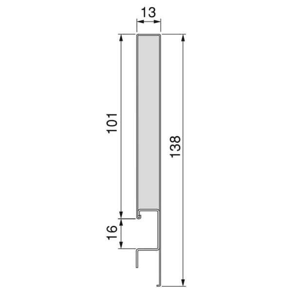 Emuca Yttre Låda Concept 30kg 138x350 Mm Durchsichtig