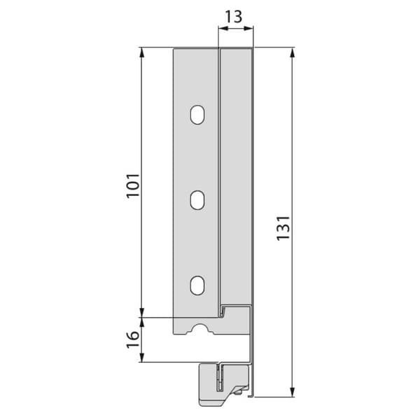Emuca Udvendig Skuffe Vertex 40kg 131x450 Mm Transparent
