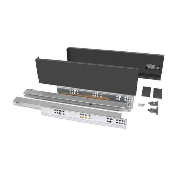Emuca Udvendig Skuffe Vertex 40kg 93x450 Mm Transparent